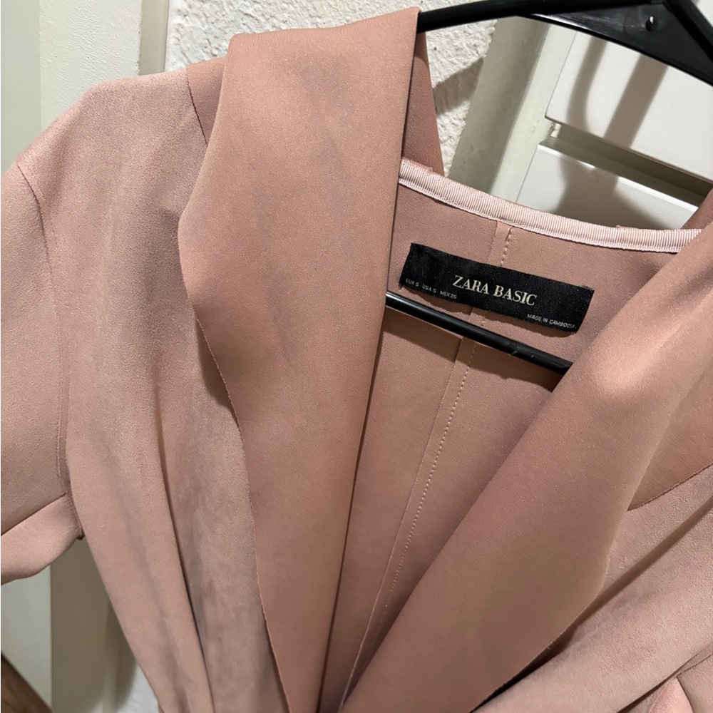 Zara Dusty Rose Robe Jacket - Picture 4 of 5